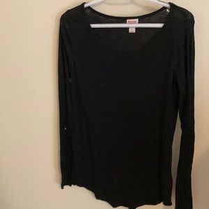 Black long sleeve top